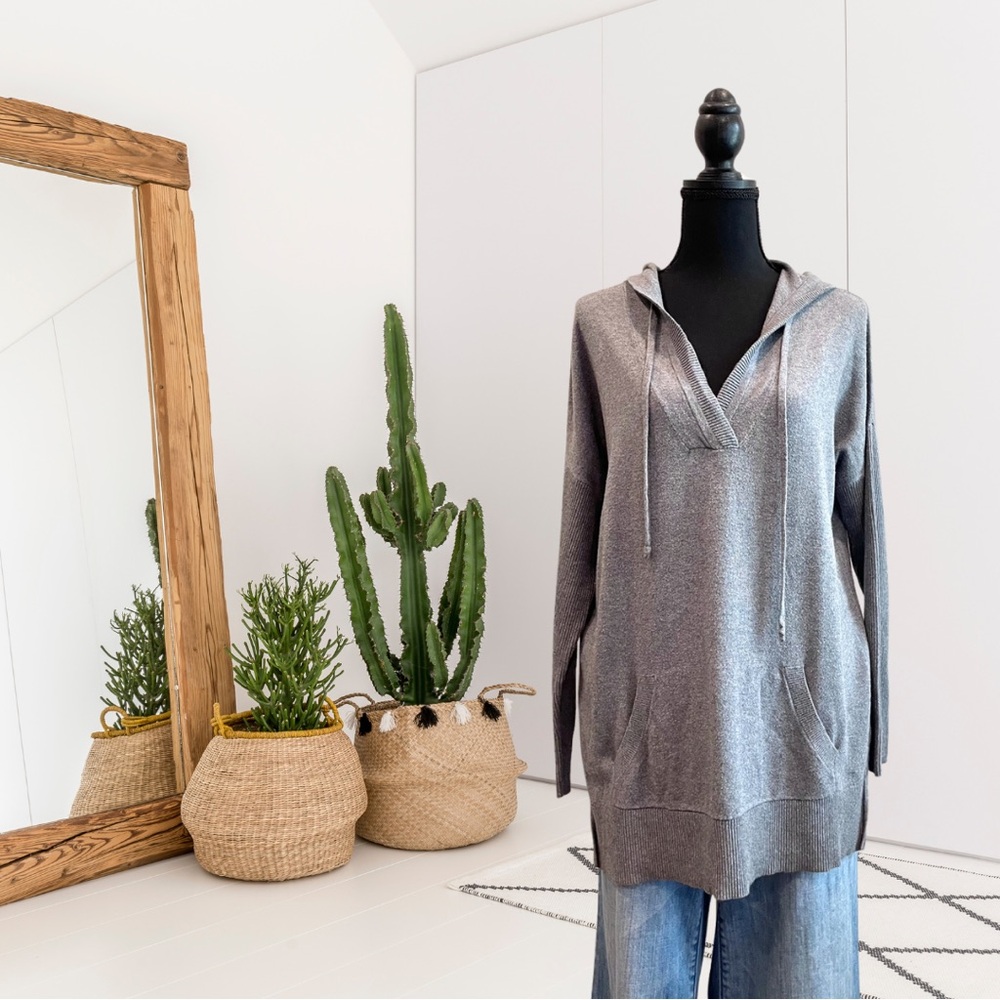 Banana Republic Factory Ribbed Dolman Sleeve Hooded Sweater